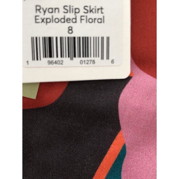 Marine Layer Ryan Skirt Lightweight Slip Midi Exploded Floral Multicolor NWT 8 - Picture 8 of 10